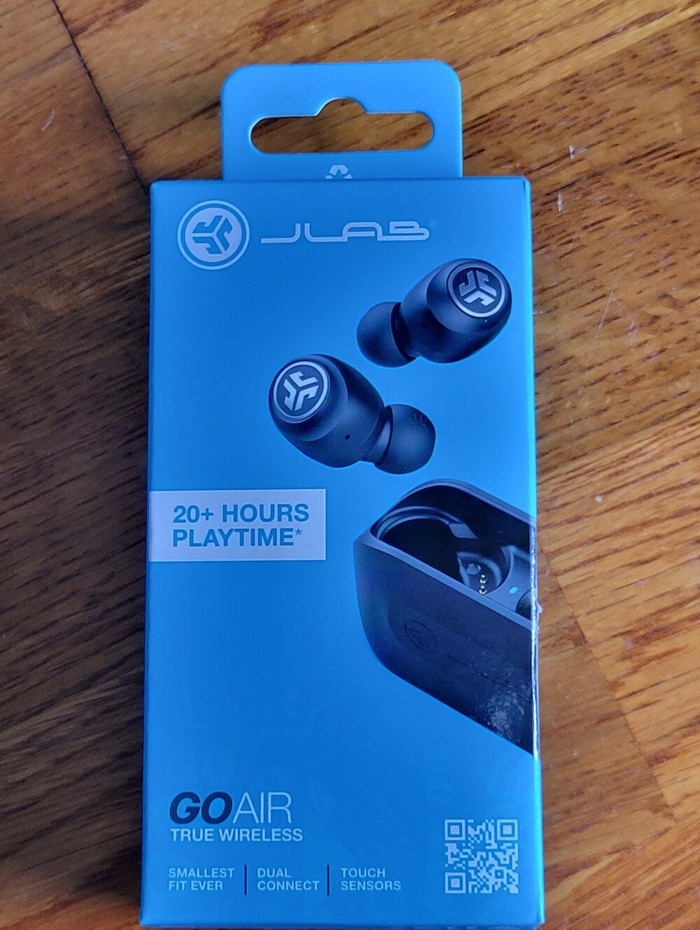JLab GO Air True Wireless Earbuds - Blue Packaging